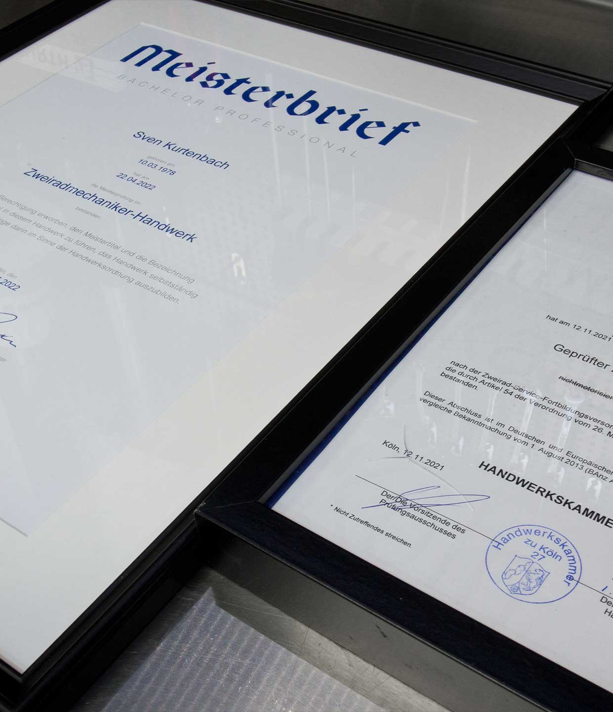 Sven Kurtenbachs Meisterbrief