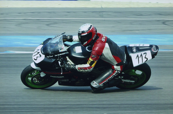 Sven Kurtenbach beim Motorrad-Rennen